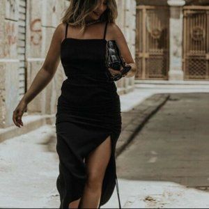 NWOT Zara Draped Dress Size M